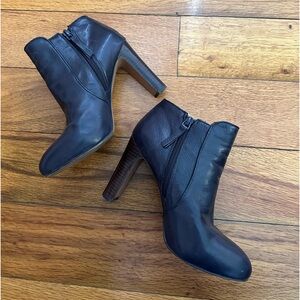 NINE WEST Leather Navy blue boots